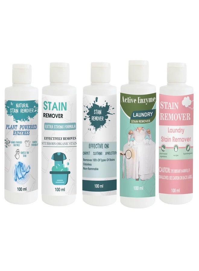 مجموعة مزيلات البقع من توفوس: مزيل بقع القميص، والدمية، والسماء، والفستق، والوردي | محلول تنظيف متعدد الأسطح للملابس والأقمشة والمفروشات (100 غرام لكل عبوة) - Image 1